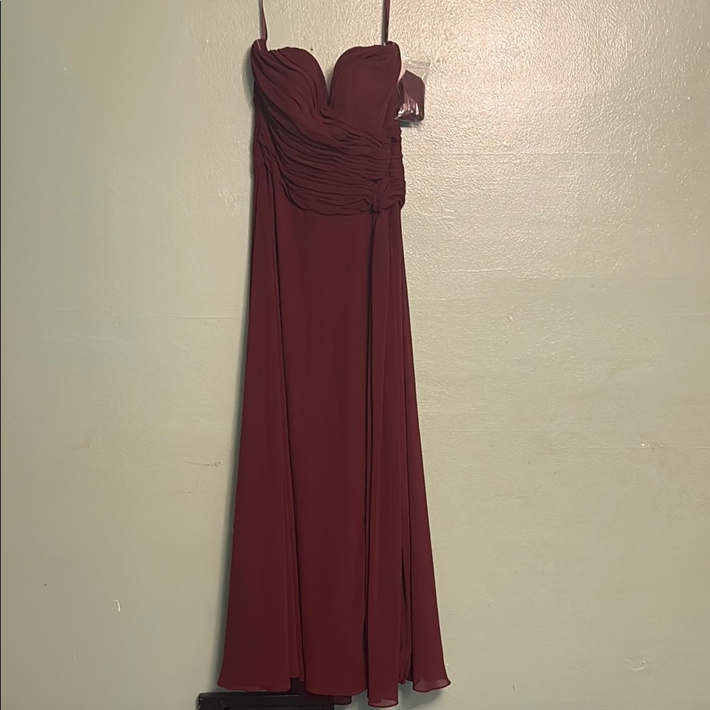 Mori Lee Red Ruched Sweetheart Gown for Prom